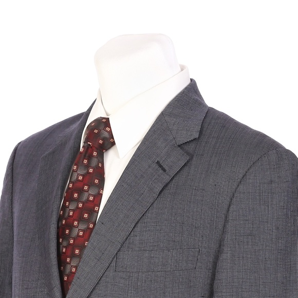 Hickey Freeman Two Button Wool Linen Sport Coat